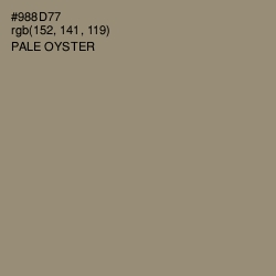 #988D77 - Pale Oyster Color Image